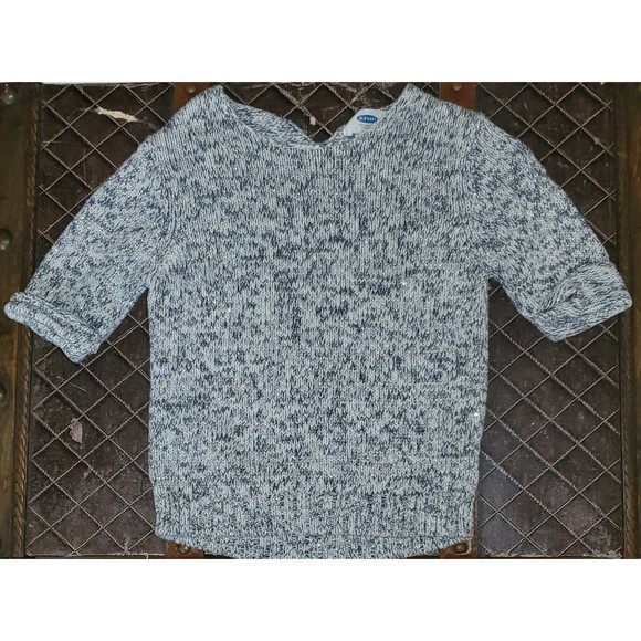 Old Navy Silver Knit Sweater - Picture 1 of 6